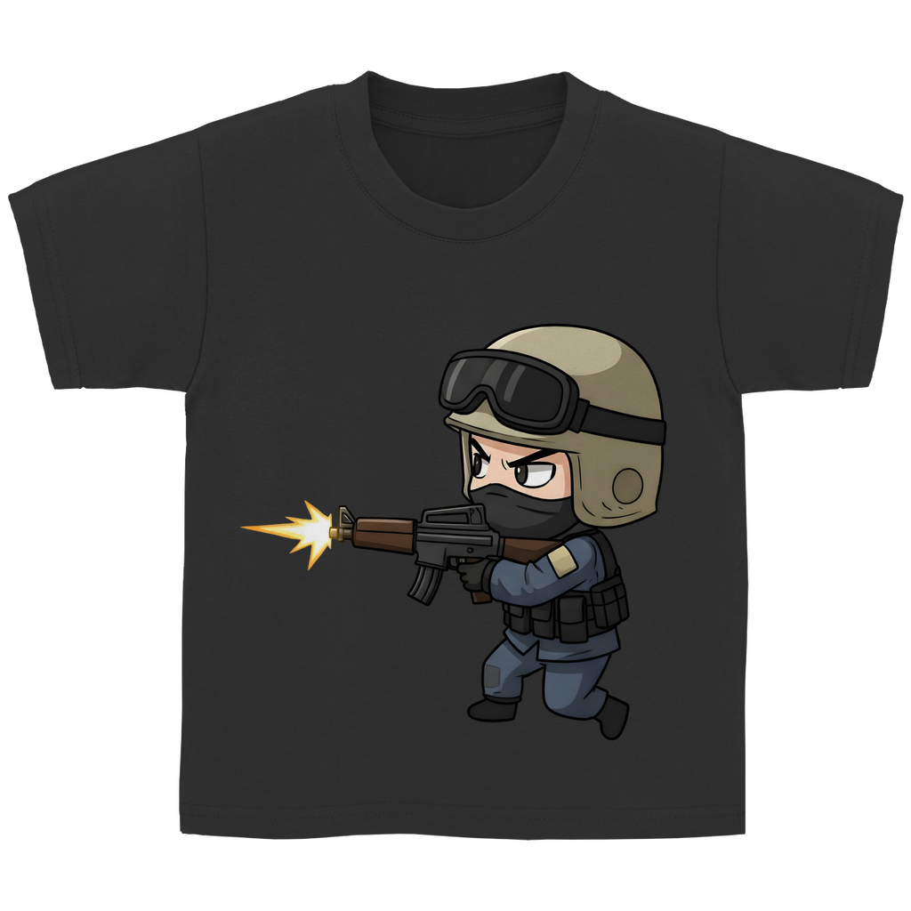 Kinder Basic T-Shirt Special Forces CSGO Chibiki Counter Strike