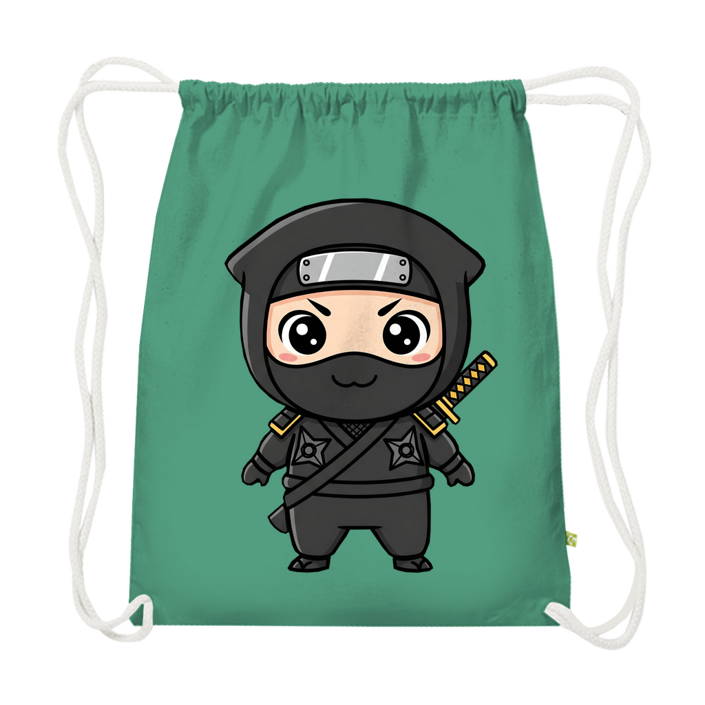 Premium Bio Turnbeutel Ninja Chibiki Shinobi black