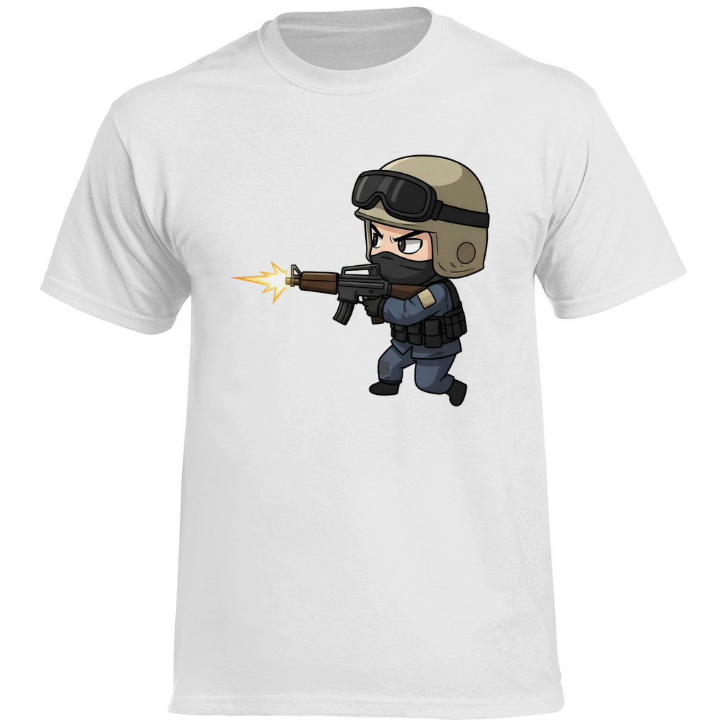 Herren Heavy Cotton T-Shirt Special Forces CSGO Chibiki Counter Strike