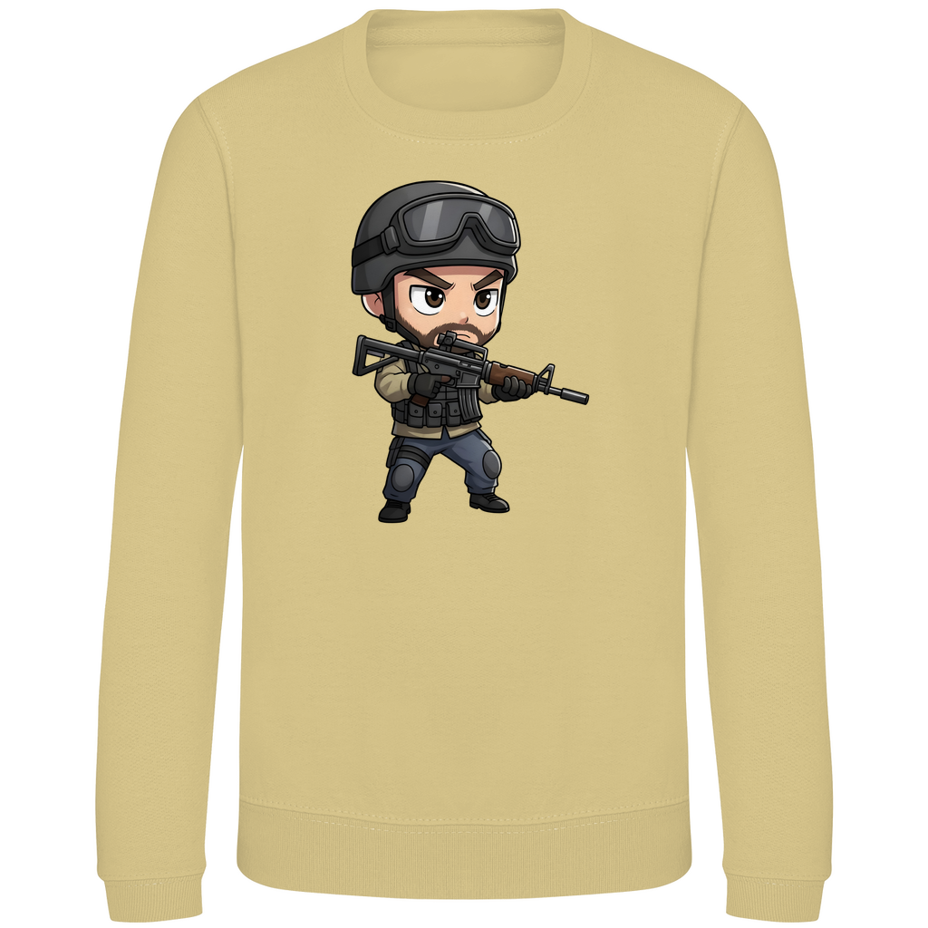 Kinder Sweatshirt Soldier Police Counter Strike Chibiki Special Force