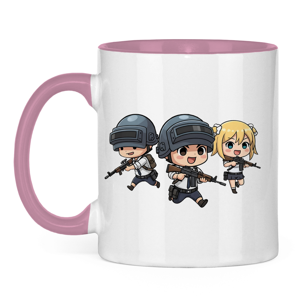 Tasse zweifarbig Battle Royal PUBG Chibiki