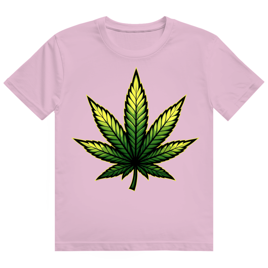 Herren Heavy Cotton T-Shirt Cannabis Logo