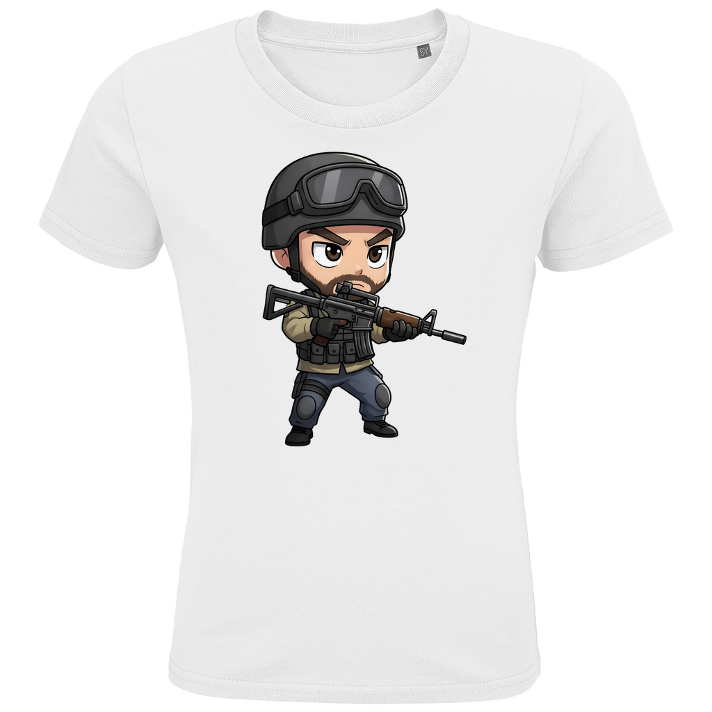 Kids Premium Bio T-Shirt Soldier Police Counter Strike Chibiki Special Force