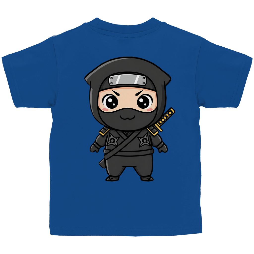 Kinder Basic T-Shirt Ninja Chibiki Shinobi black