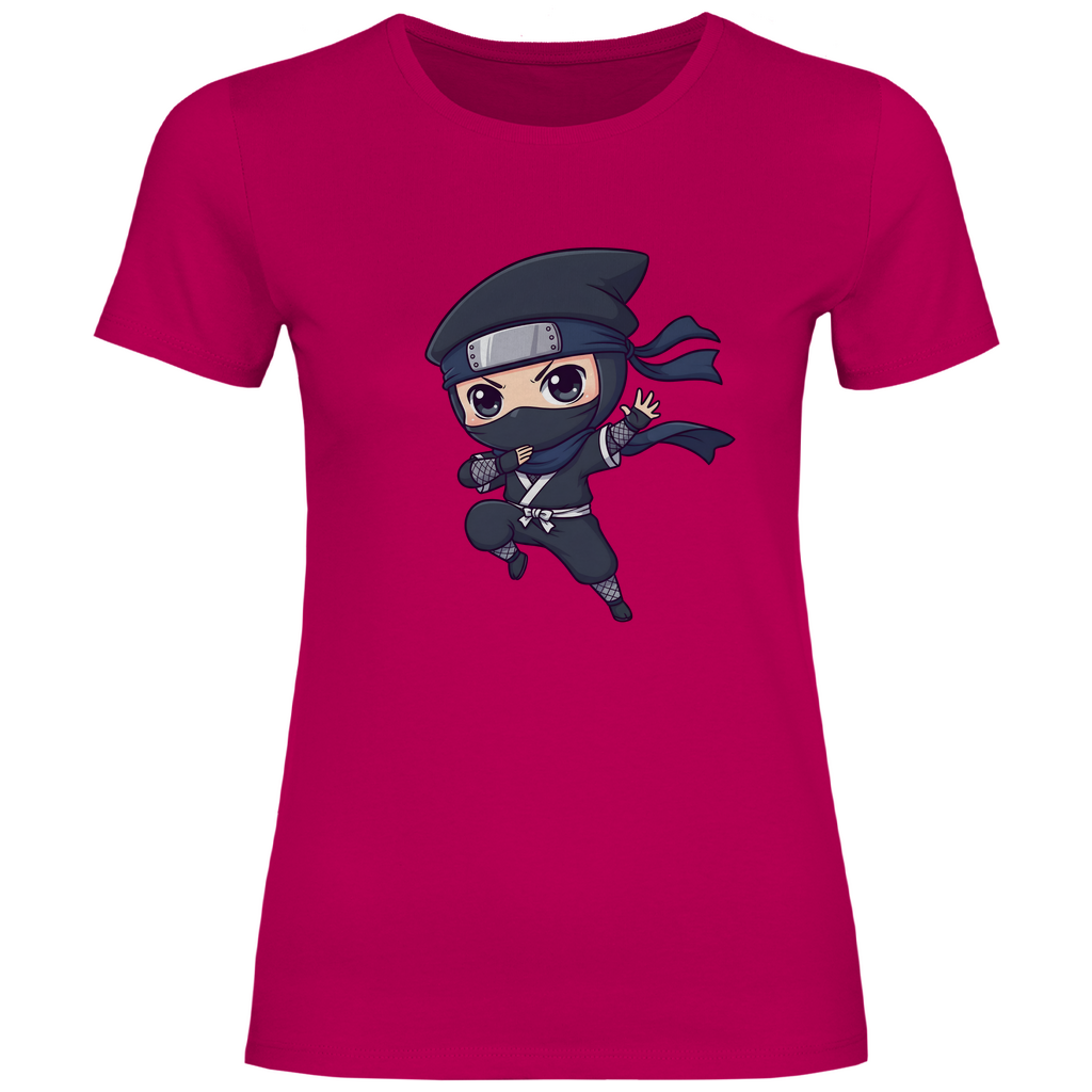 Damen T-Shirt Ninja Chibiki Shinobi