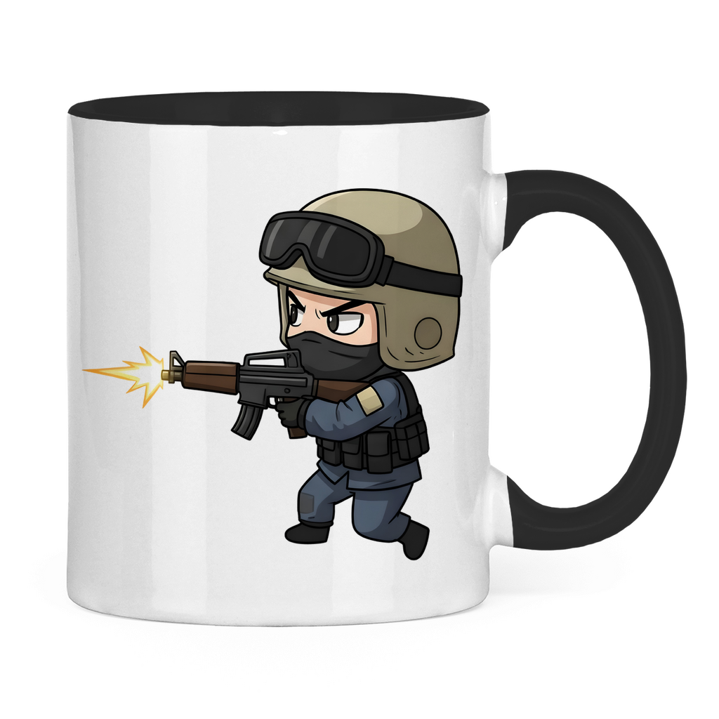 Tasse zweifarbig Special Forces CSGO Chibiki Counter Strike