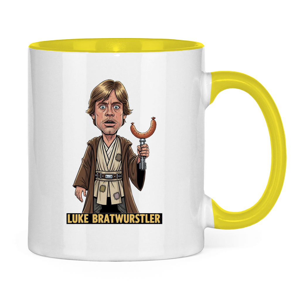 Tasse zweifarbig Luke Bratwurstler