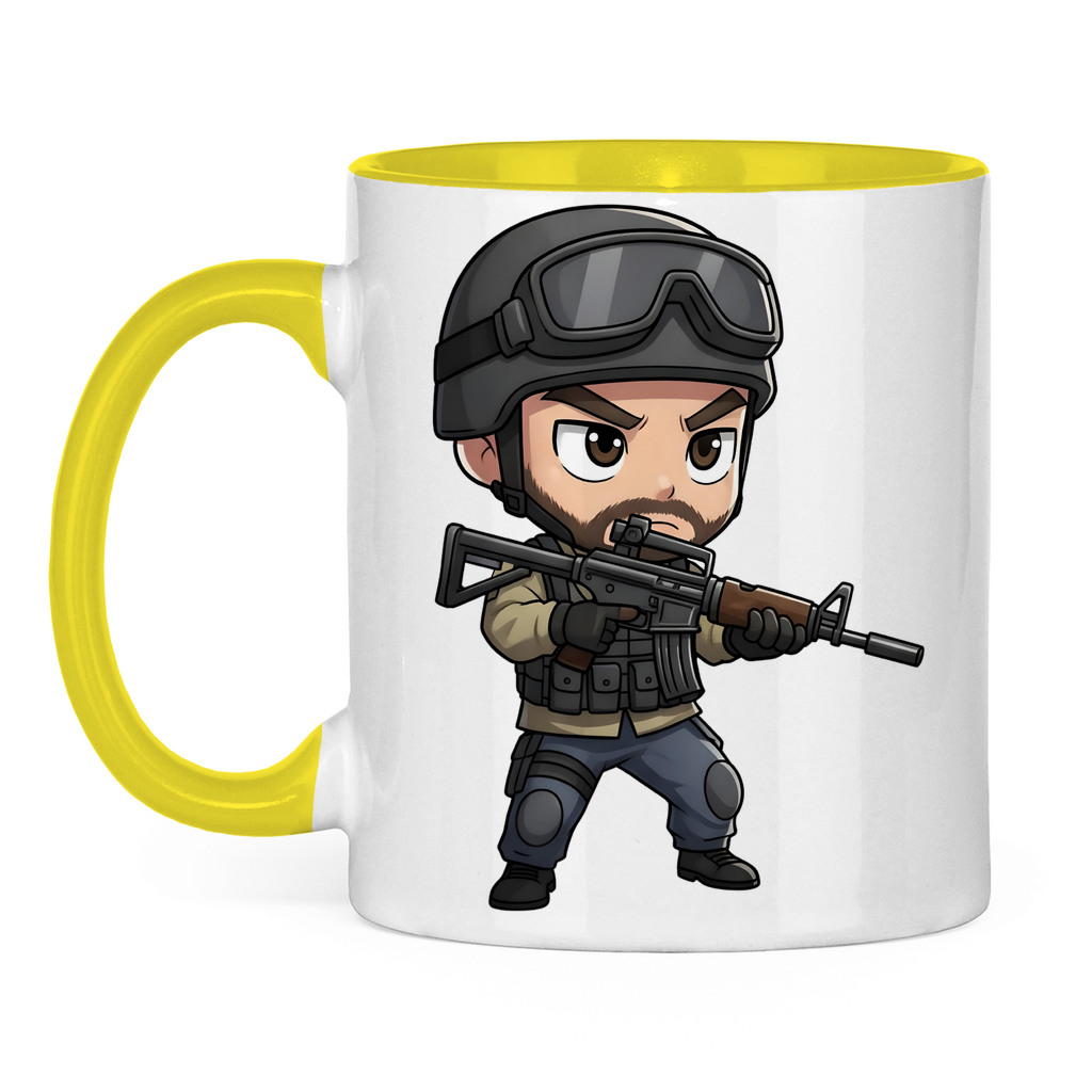 Tasse zweifarbig Soldier Police Counter Strike Chibiki Special Force