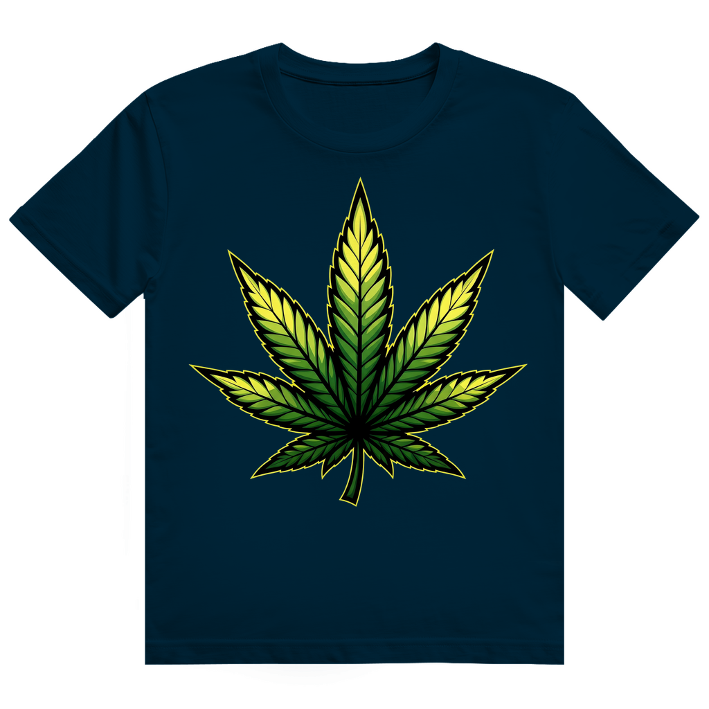 Herren Heavy Cotton T-Shirt Cannabis Logo