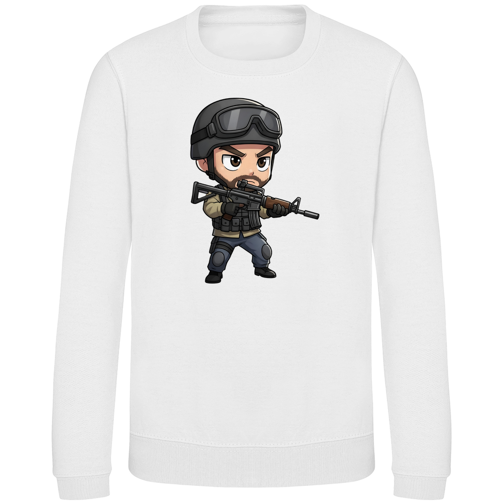 Kinder Sweatshirt Soldier Police Counter Strike Chibiki Special Force