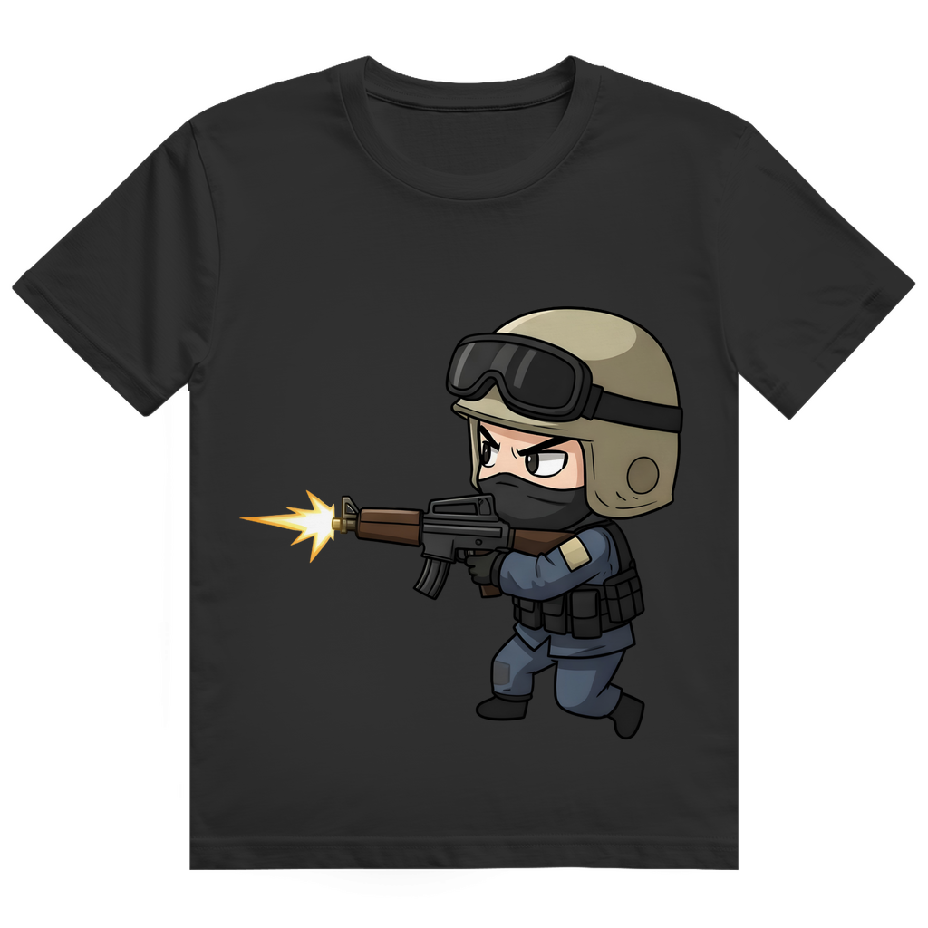 Herren Heavy Cotton T-Shirt Special Forces CSGO Chibiki Counter Strike
