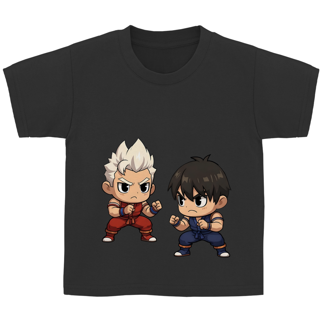 Kinder Basic T-Shirt street fighter mma martial arts chibiki