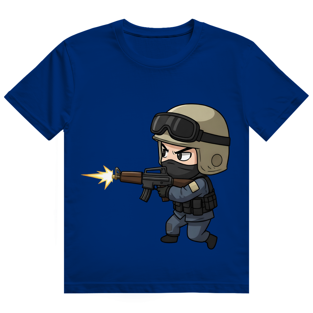 Herren Heavy Cotton T-Shirt Special Forces CSGO Chibiki Counter Strike