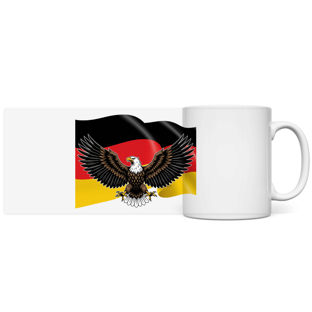 Panorama Tasse Deutschland Adler