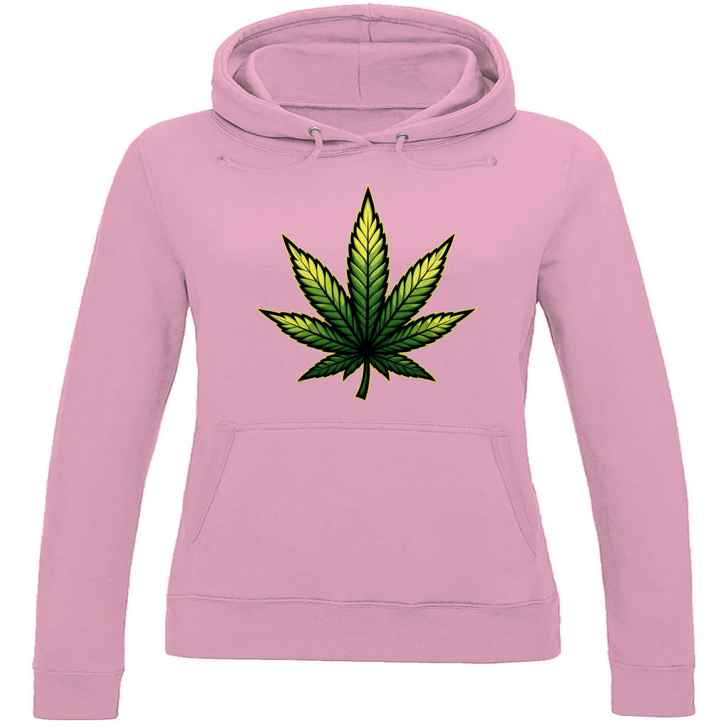 Damen Hoodie Cannabis Logo