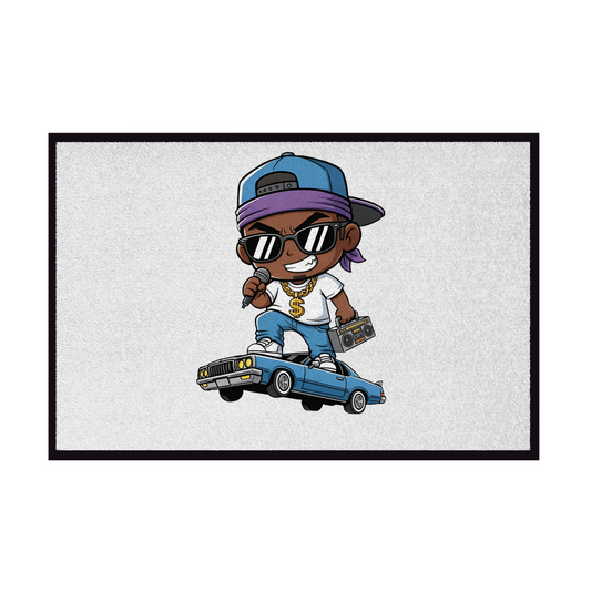 Fußmatte mit Gummirand Gansta Rap Parody - Westcoast inspired comic