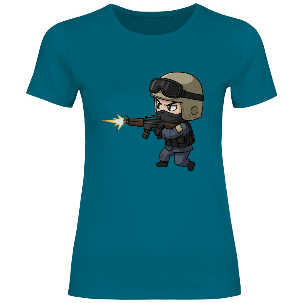 Damen T-Shirt Special Forces CSGO Chibiki Counter Strike