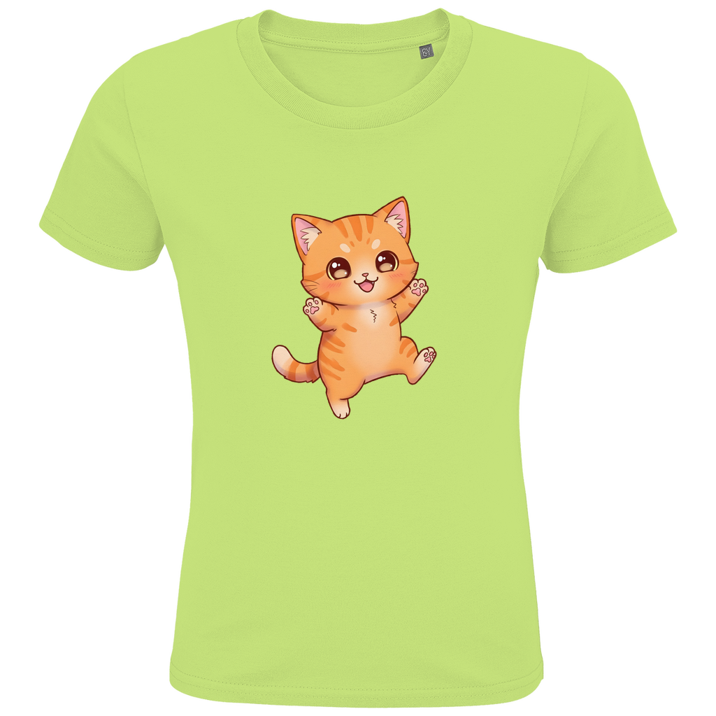 Kids Premium Organic T-Shirt kitty cat brownie