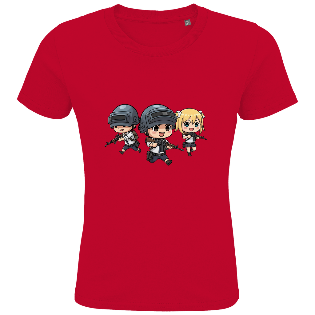 Kids Premium Organic T-Shirt Battle Royal PUBG Chibiki