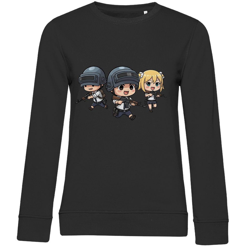 Damen Premium Bio Sweatshirt Battle Royal PUBG Chibiki