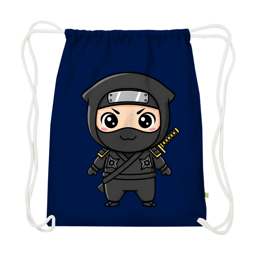 Premium Bio Turnbeutel Ninja Chibiki Shinobi black