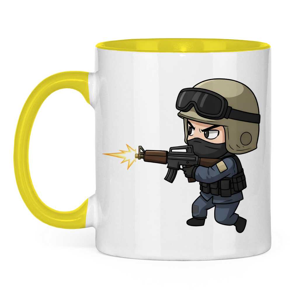 Tasse zweifarbig Special Forces CSGO Chibiki Counter Strike