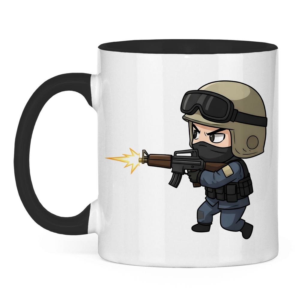 Tasse zweifarbig Special Forces CSGO Chibiki Counter Strike