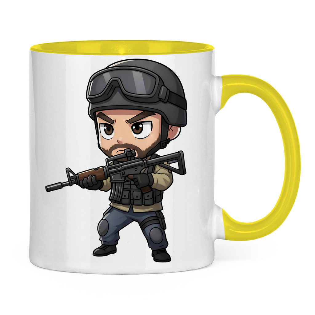 Tasse zweifarbig Soldier Police Counter Strike Chibiki Special Force
