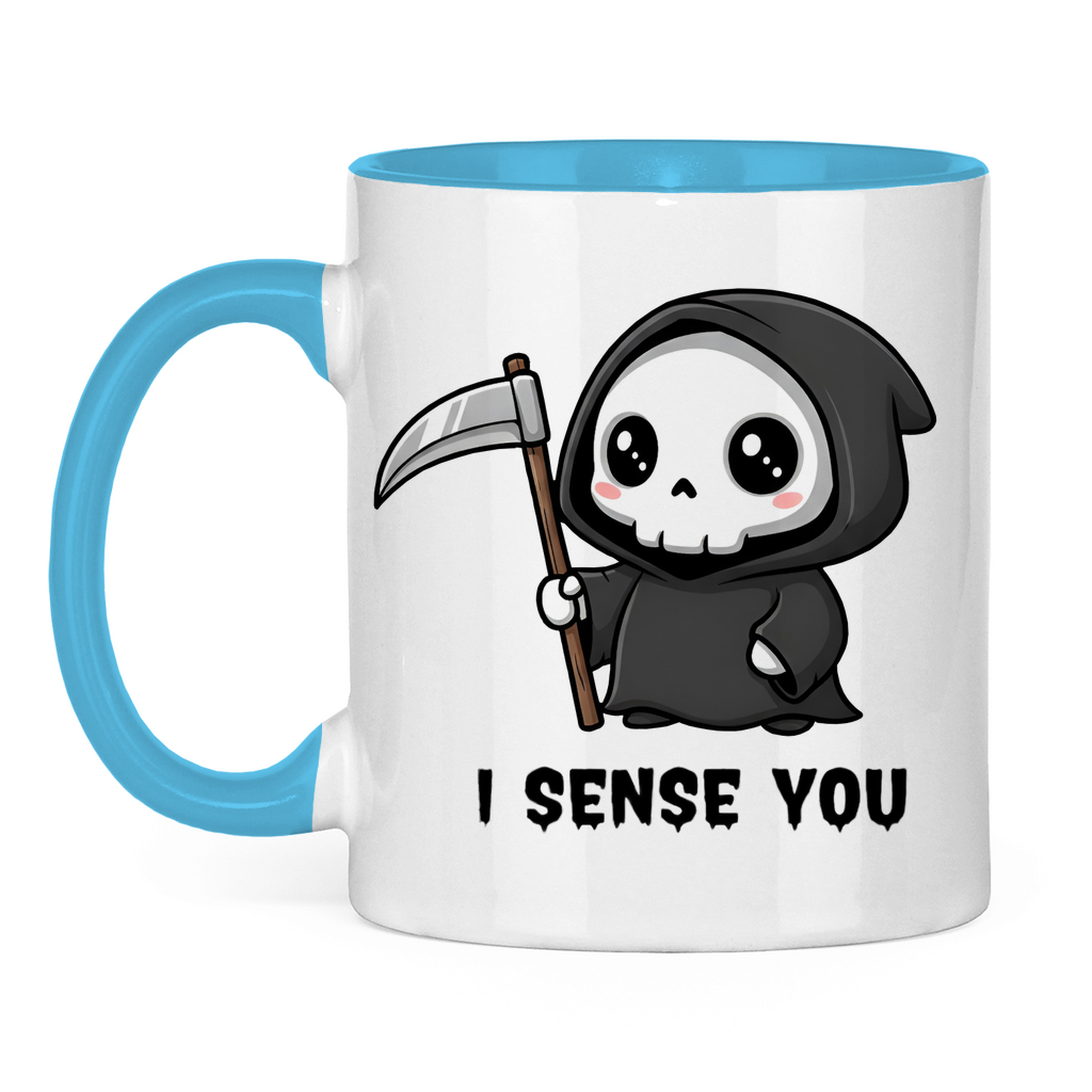 Tasse zweifarbig Reaper chibi Sensenmann