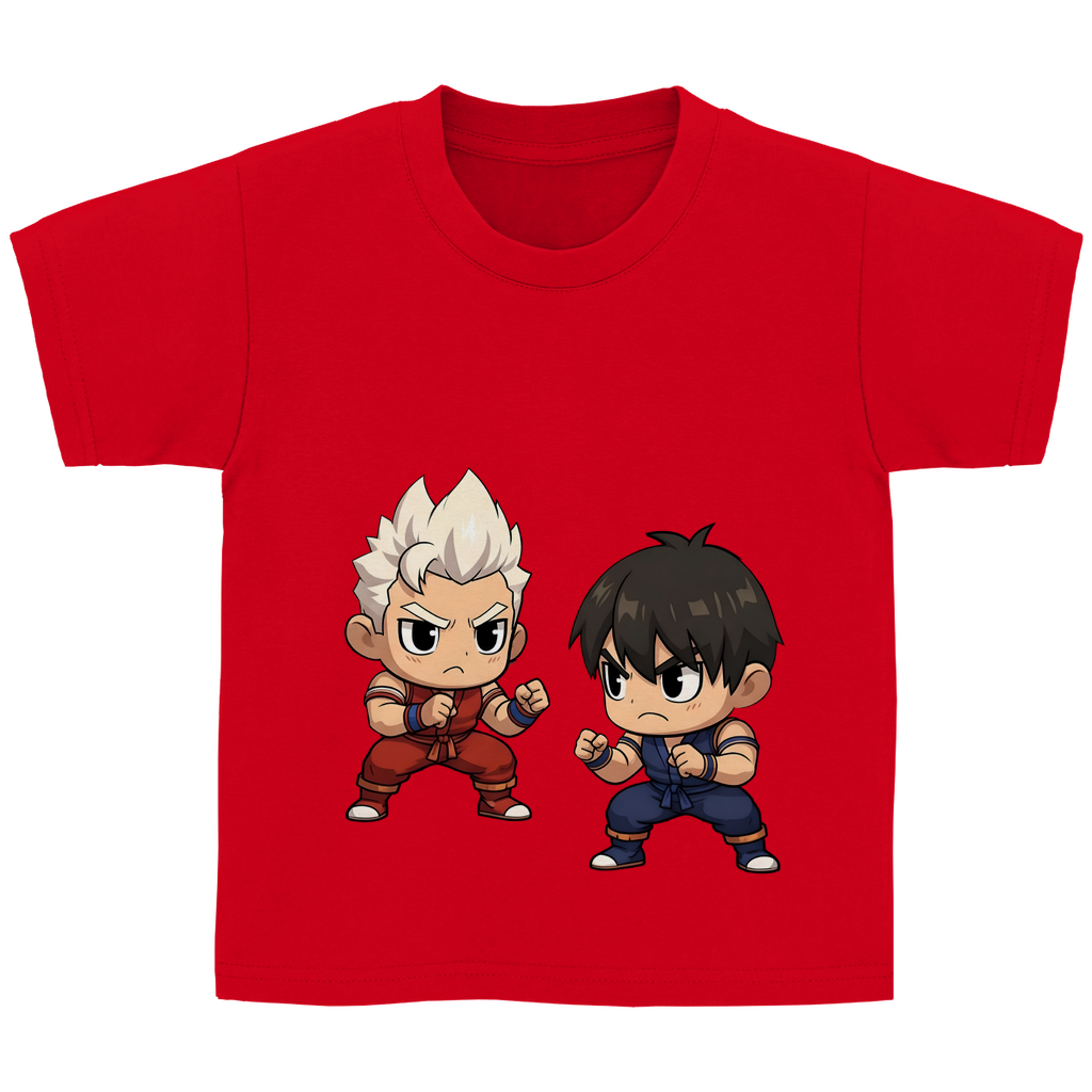 Kinder Basic T-Shirt street fighter mma martial arts chibiki