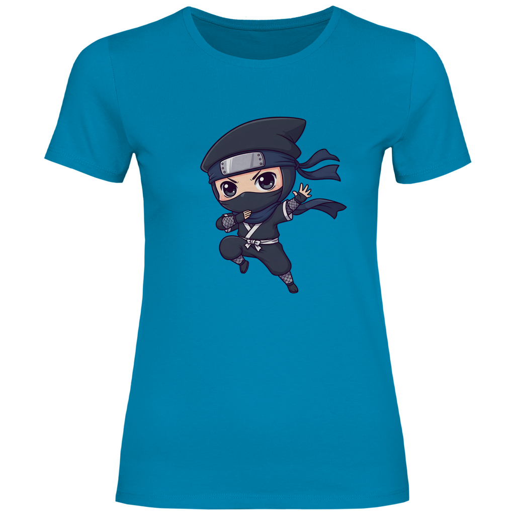 Damen T-Shirt Ninja Chibiki Shinobi