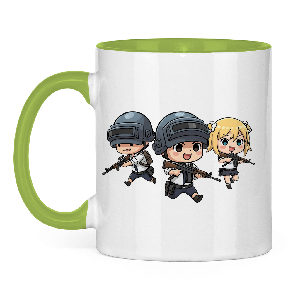 Tasse zweifarbig Battle Royal PUBG Chibiki