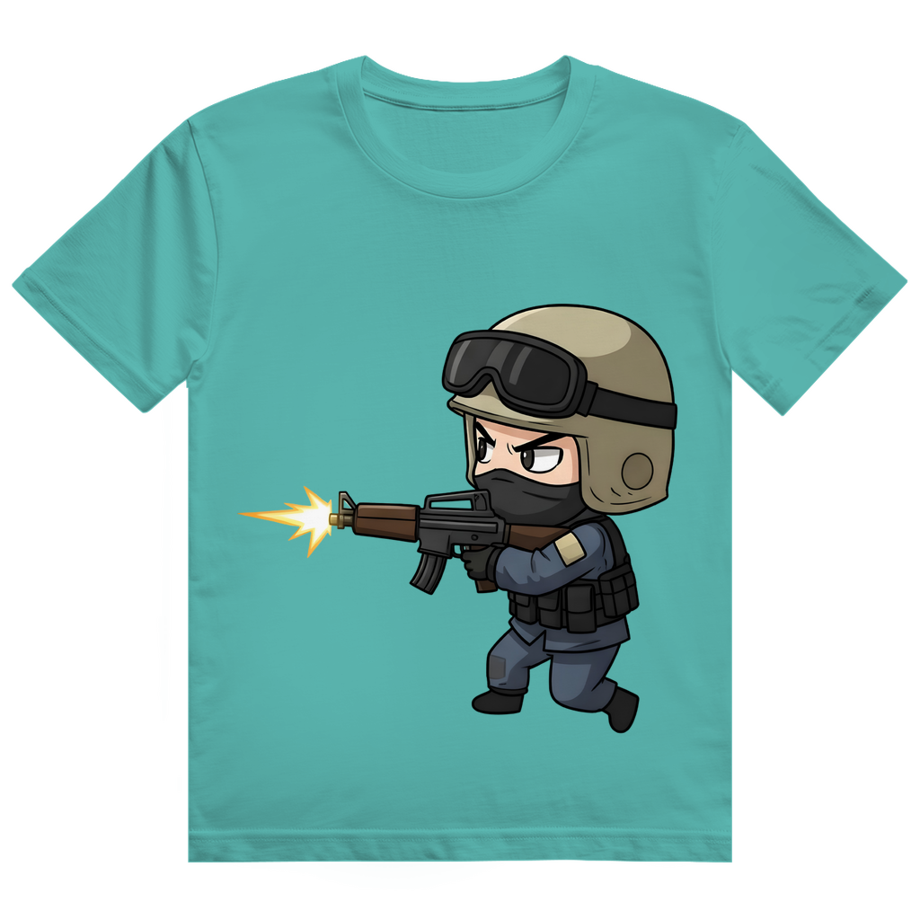 Herren Heavy Cotton T-Shirt Special Forces CSGO Chibiki Counter Strike