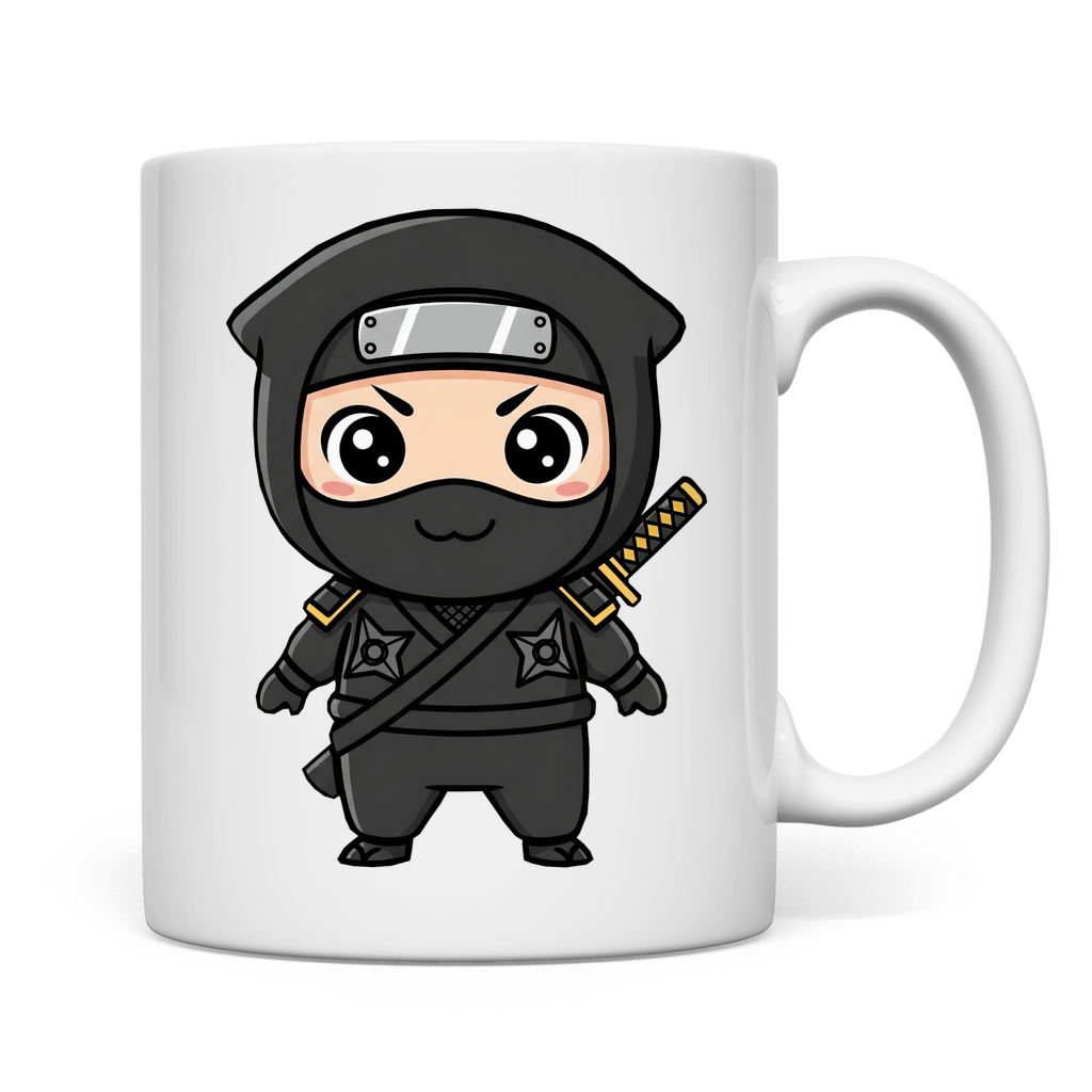 Tasse Ninja Chibiki Shinobi black