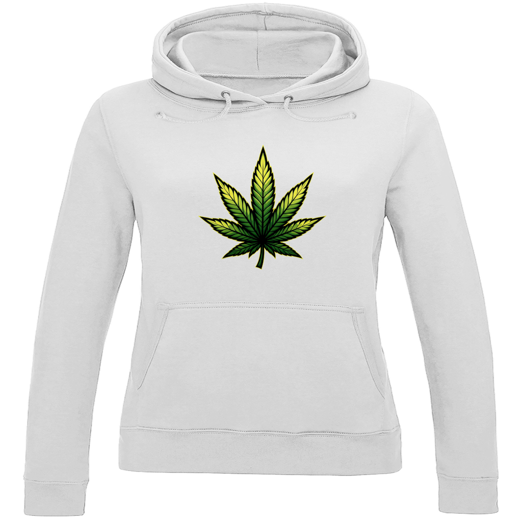 Damen Hoodie Cannabis Logo