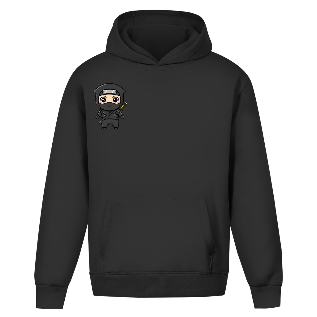 Oversize Hoodie Ohne Kordel Ninja Chibiki Shinobi black