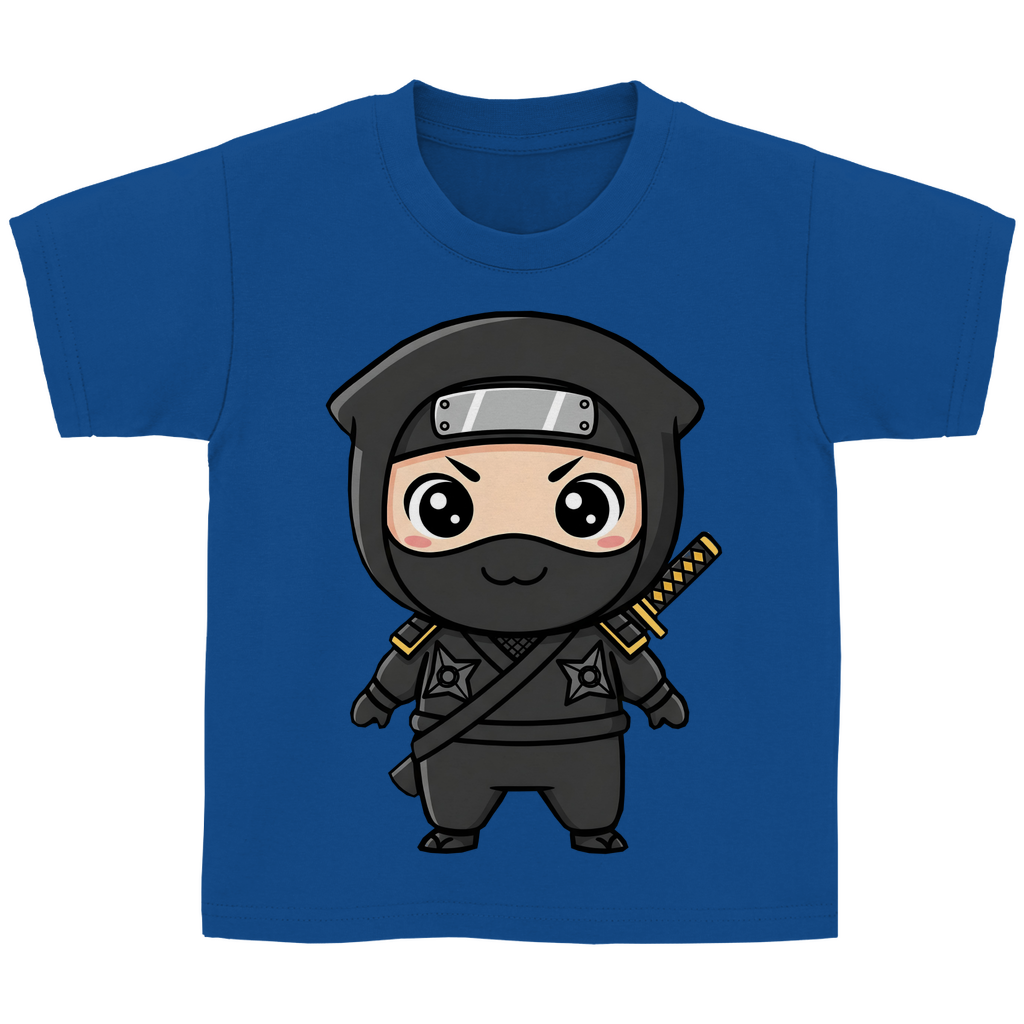 Kinder Basic T-Shirt Ninja Chibiki Shinobi black