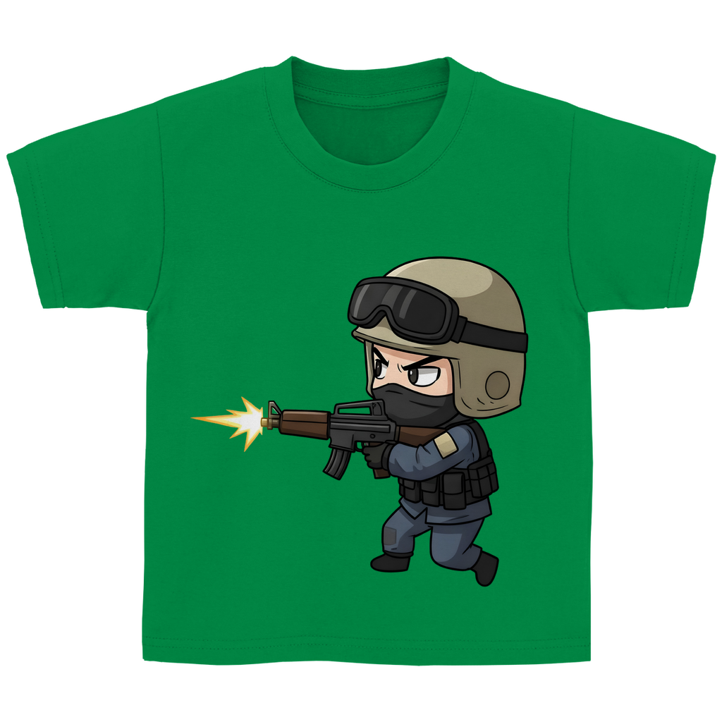 Kinder Basic T-Shirt Special Forces CSGO Chibiki Counter Strike