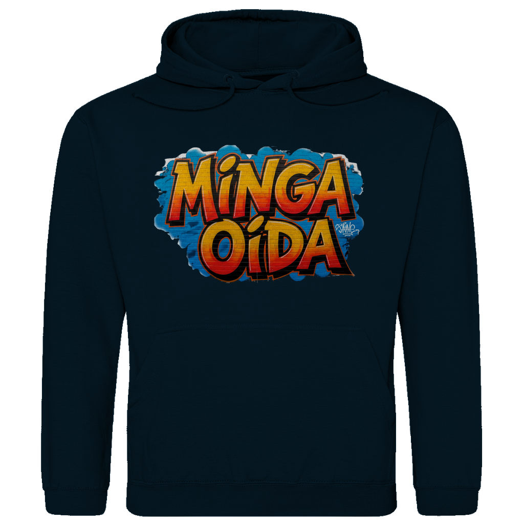 Herren Hoodie Minga Oida Grafitti
