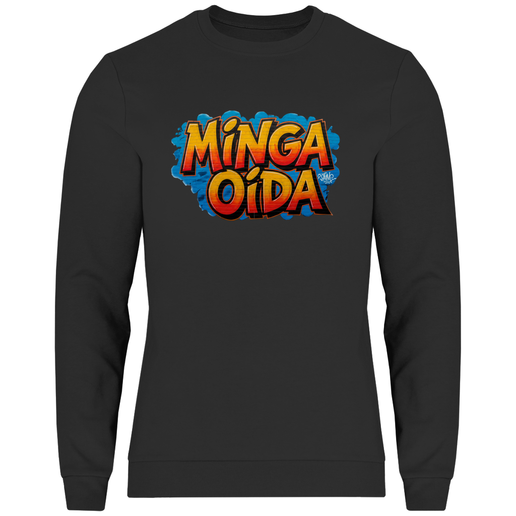 Herren Sweatshirt Minga Oida Grafitti