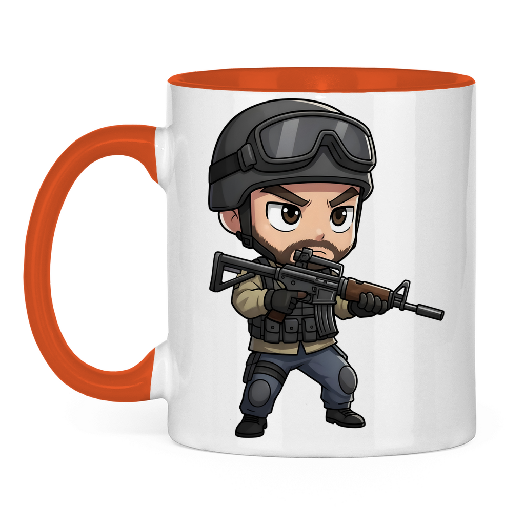 Tasse zweifarbig Soldier Police Counter Strike Chibiki Special Force