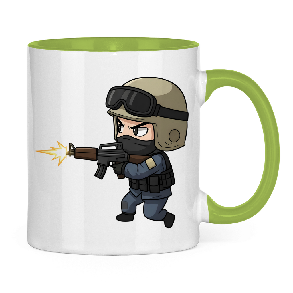 Tasse zweifarbig Special Forces CSGO Chibiki Counter Strike
