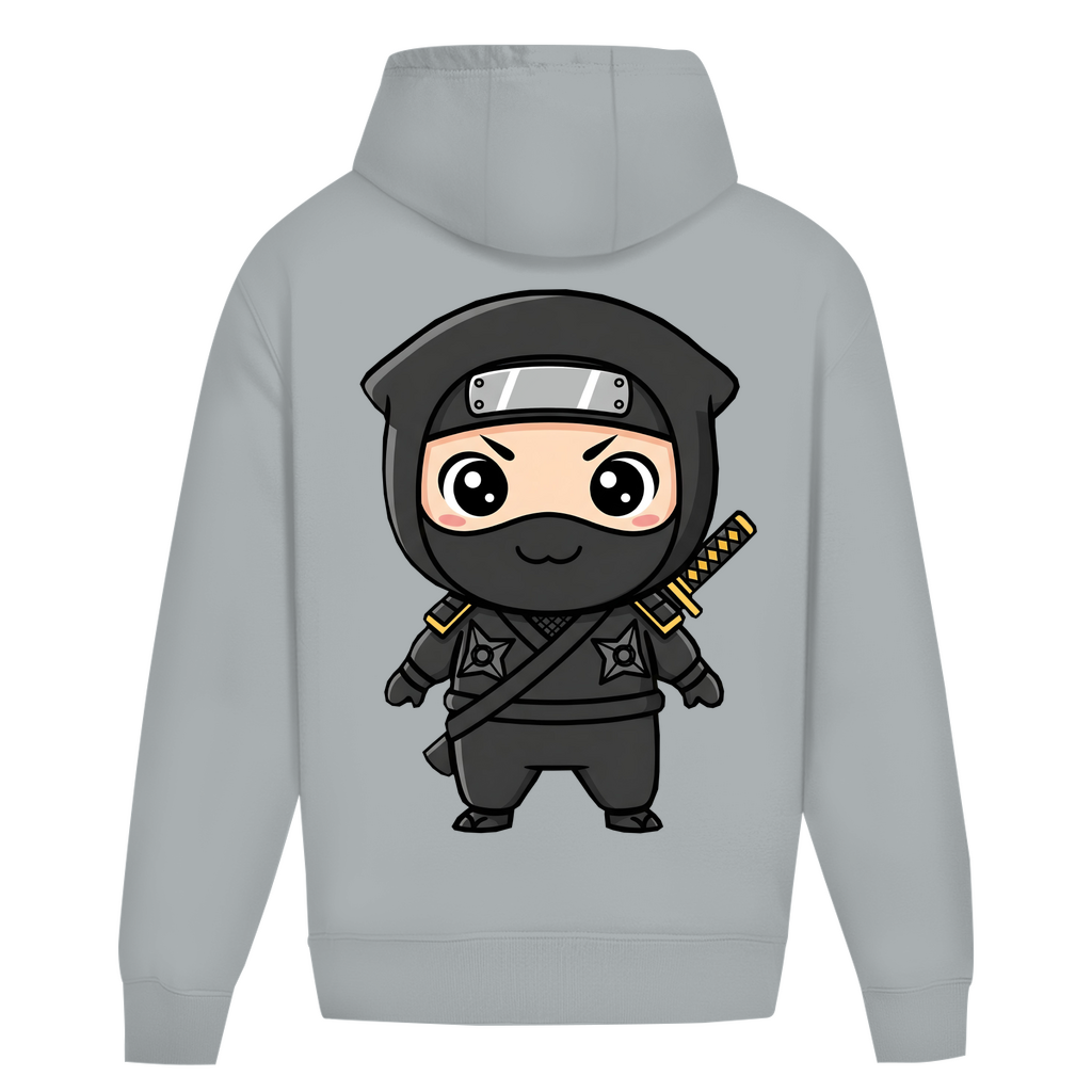 Oversize Hoodie Ohne Kordel Ninja Chibiki Shinobi black