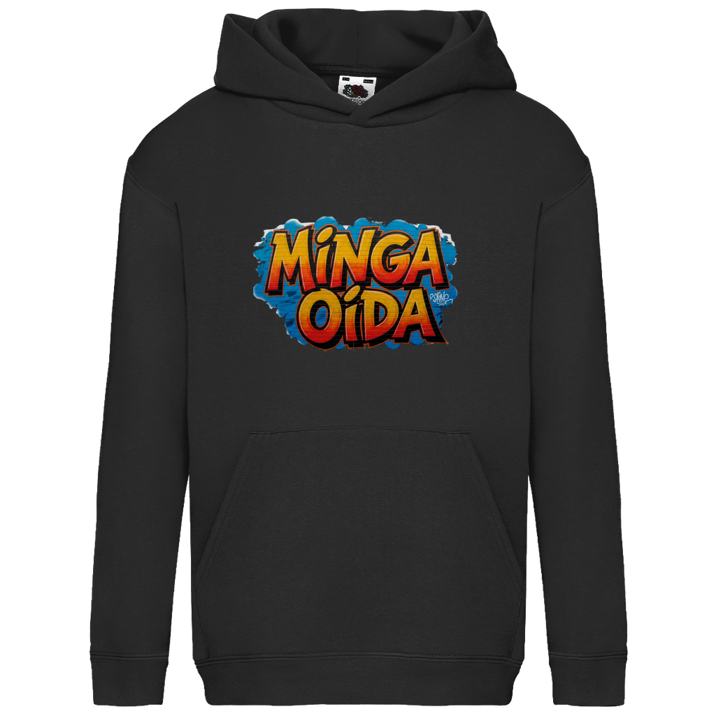 Kids Basic Hoodie Minga Oida Grafitti