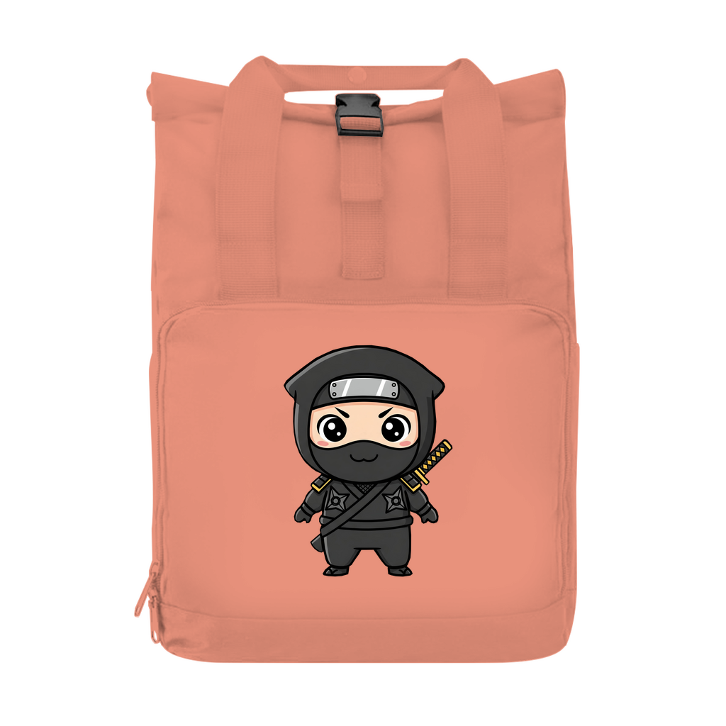 Rucksack mit Seitentasche Ninja Chibiki Shinobi black