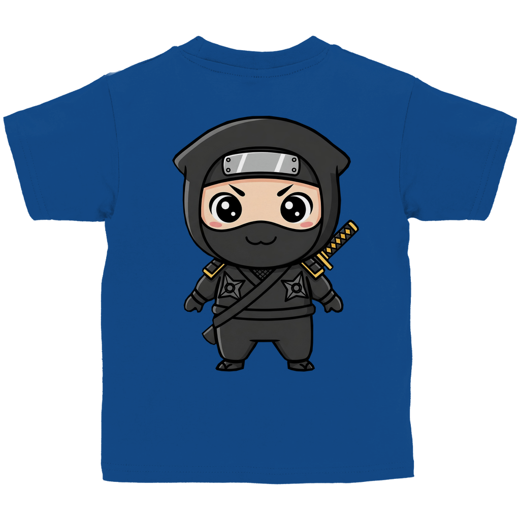 Kinder Basic T-Shirt Ninja Chibiki Shinobi black