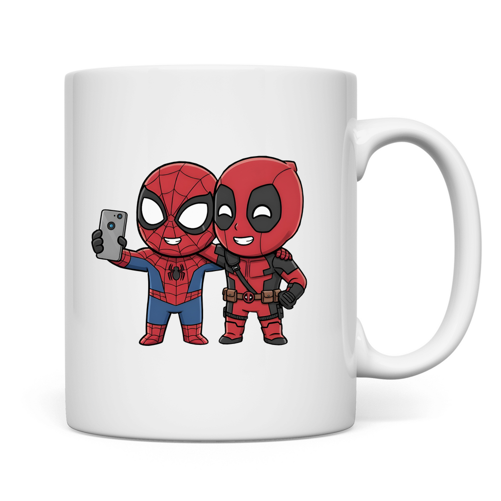 Tasse spidy dead pool manga chibi style