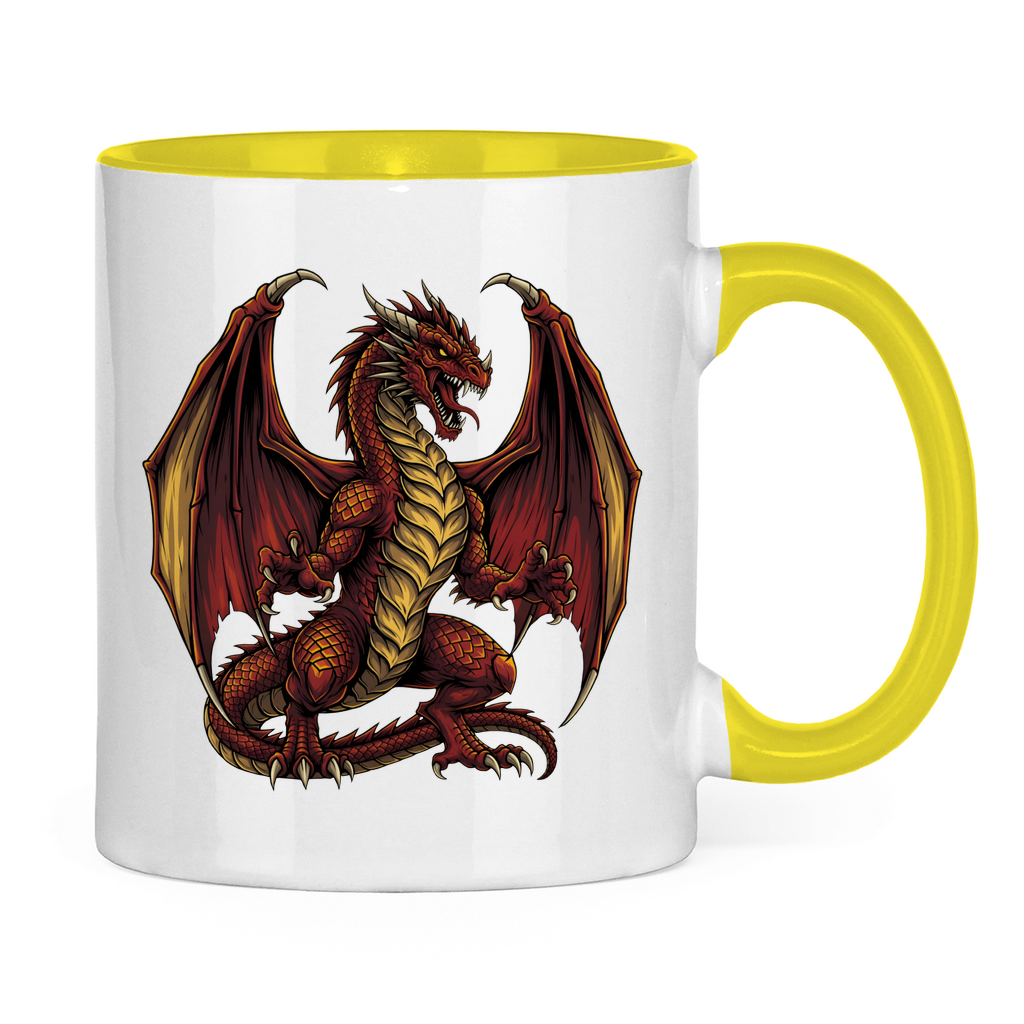 Tasse zweifarbig Red Dragon _ Roter Drache