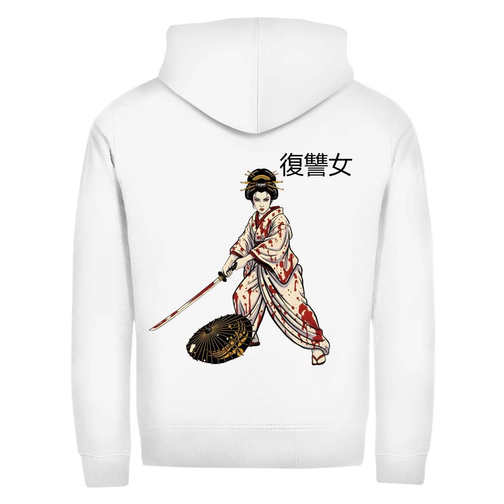 Herren Zipper Hoodie Woman of Vengeance Kanji