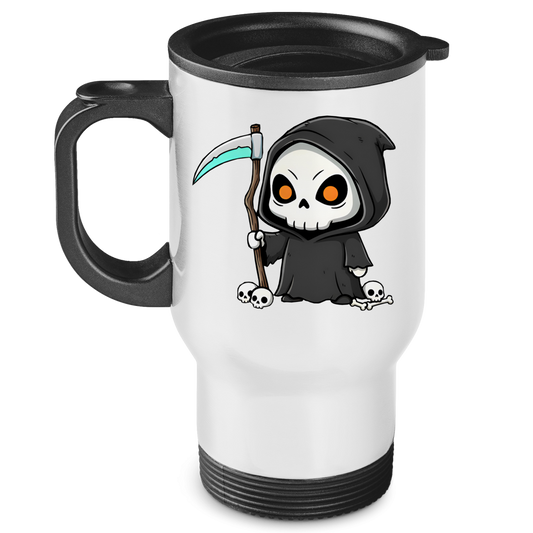 Edelstahl-Thermobecher Reaper chibi serious look